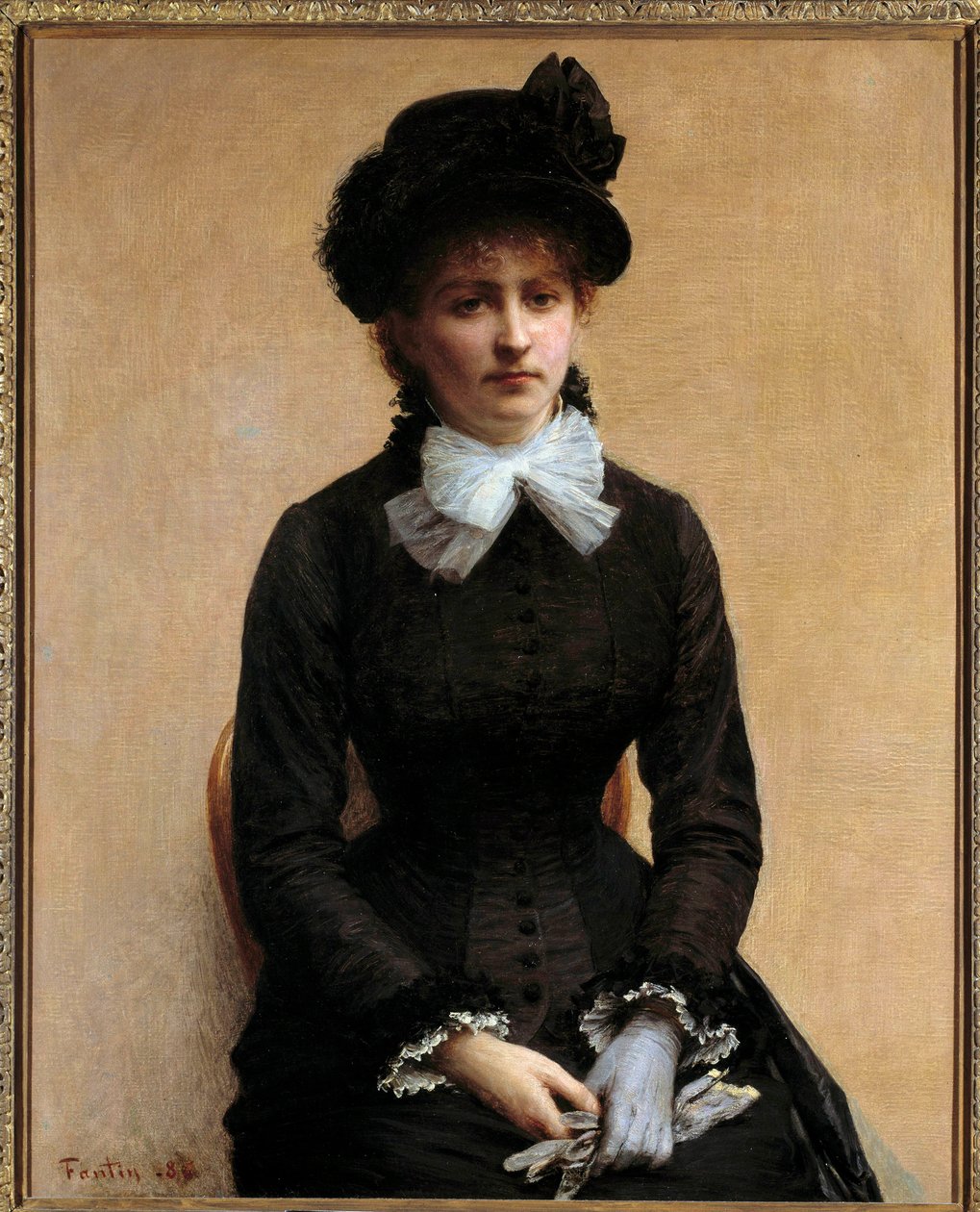 Louise Riesener portréja Louise Riesener (1860-1944) Leon Riesener festő lánya. Henri Fantin Latour festménye (Fantin-Latour alkotó: Ignace Henri Jean Fantin Latour