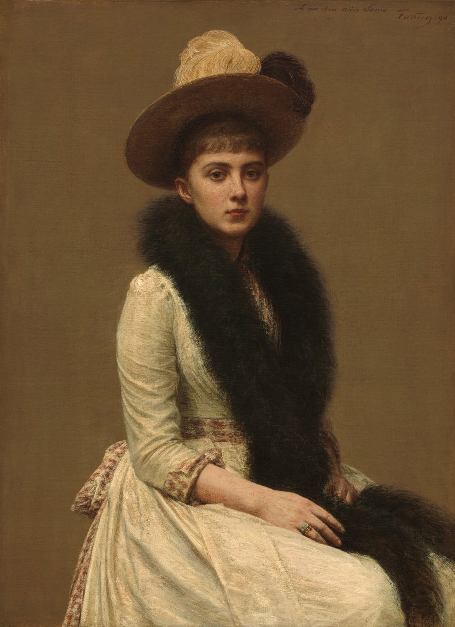 Sonia portréja alkotó: Ignace Henri Jean Fantin Latour