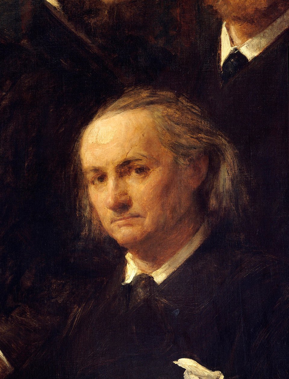 Charles Baudelaire (1821-1867) költő portréja Henri Fantin Latour (Fantin-Latour) „” Hommage a Delacroix” című festményének részlete alkotó: Ignace Henri Jean Fantin Latour