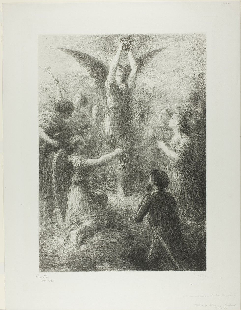 Lohengrin előjátéka, második lemez alkotó: Ignace Henri Jean Fantin Latour