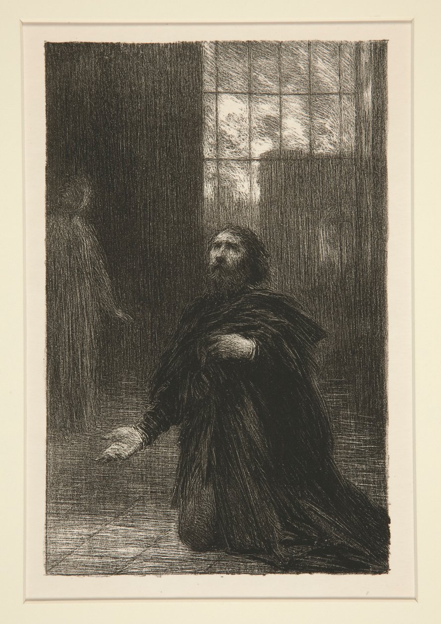 Rienzi: V. felvonás, Rienzi része (Rienzi: V. felvonás, Rienzi alkotó: Ignace Henri Jean Fantin Latour