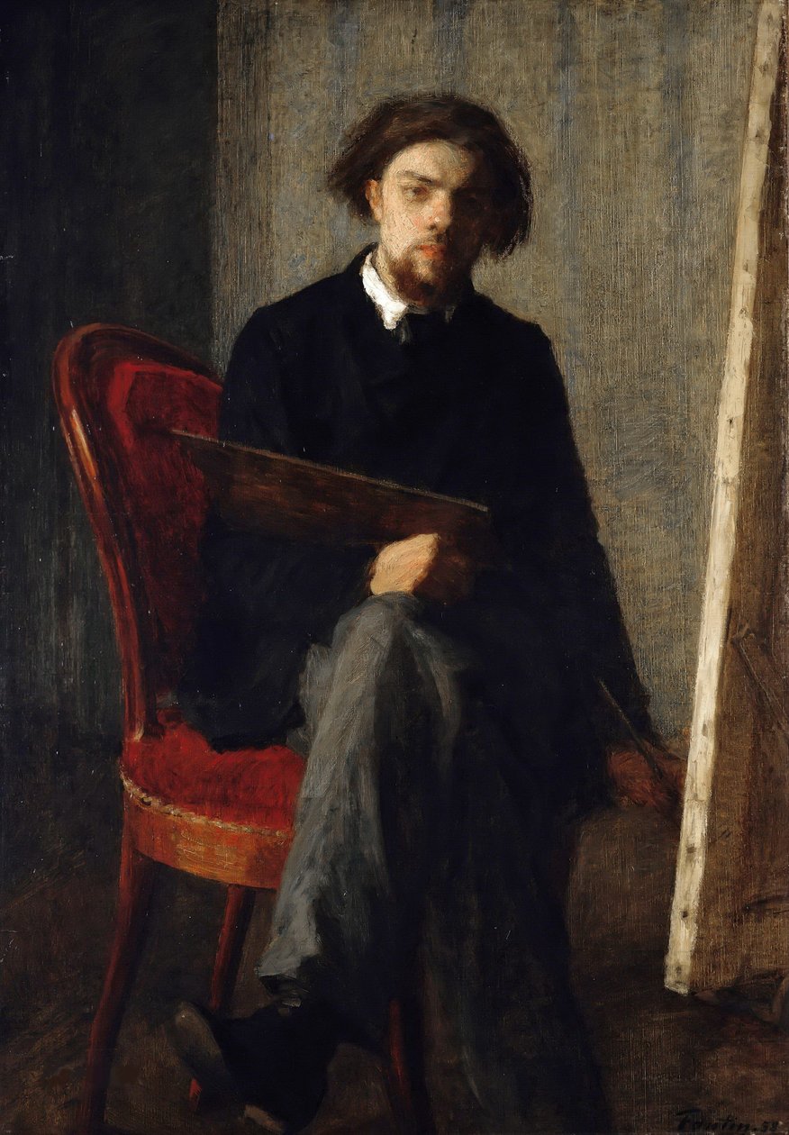 Önarckép, 1858. alkotó: Ignace Henri Jean Fantin Latour