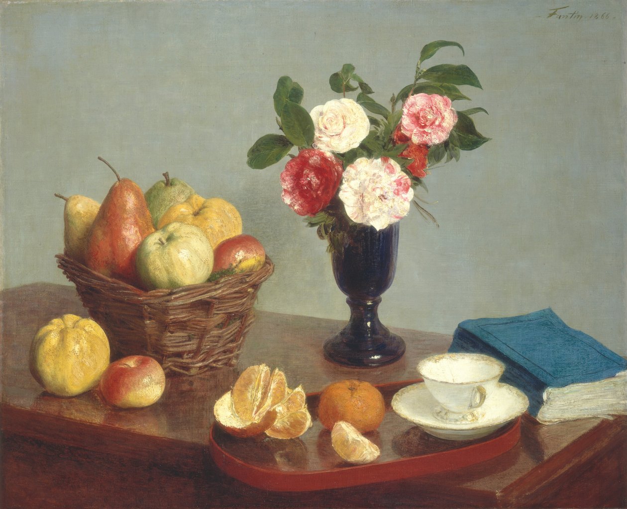 Csendélet alkotó: Ignace Henri Jean Fantin Latour