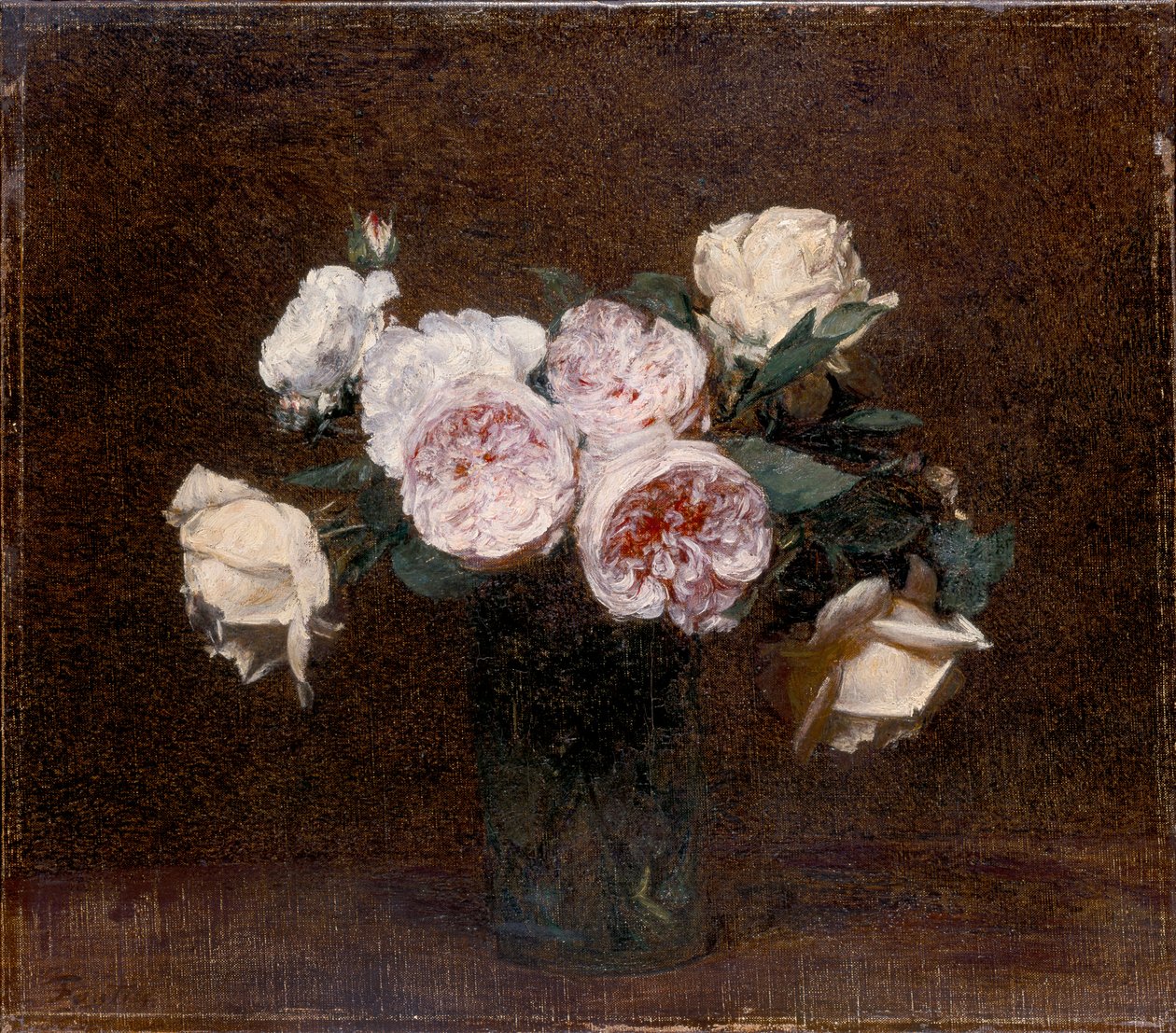 Csendélet: rózsaszín, fehér és sárga rózsák, 1894 alkotó: Ignace Henri Jean Fantin Latour