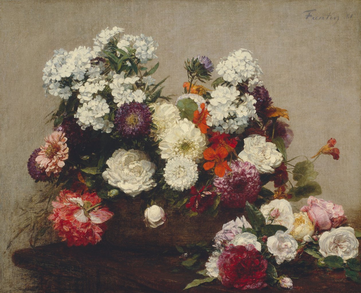 Csendélet virágokkal alkotó: Henri Fantin Latour