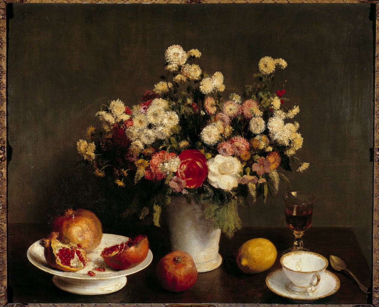 Henri Fantin Latour csendélet gyümölccsel alkotó: Ignace Henri Jean Fantin Latour