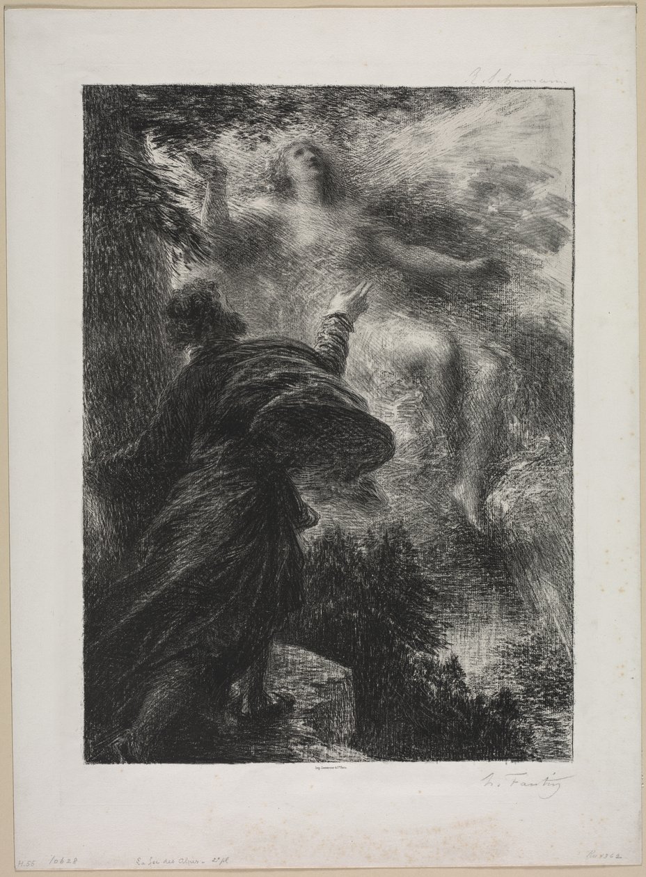 Az Alpok tündére, 1885. alkotó: Ignace Henri Jean Fantin Latour