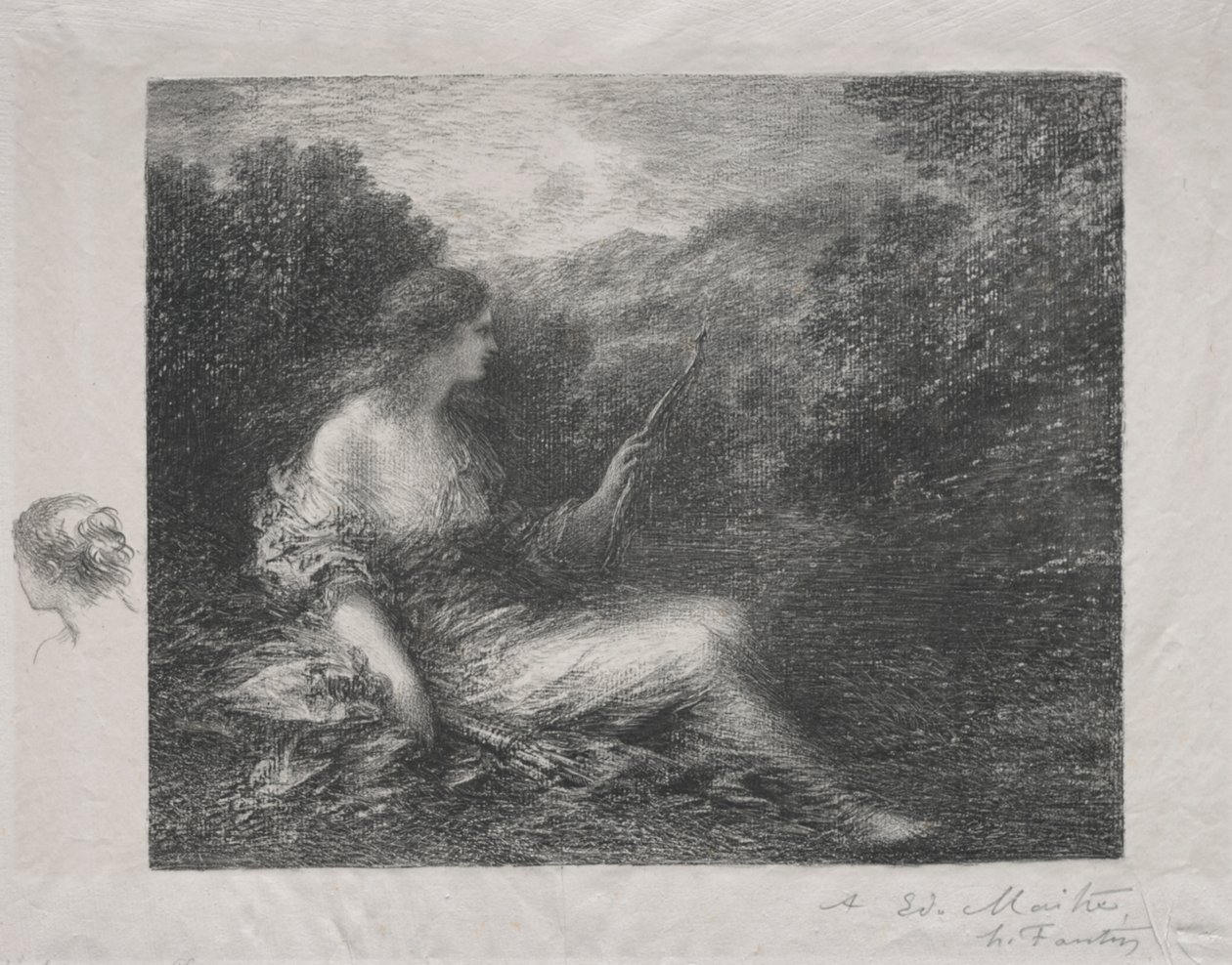 A vadásznő alkotó: Ignace Henri Jean Fantin Latour