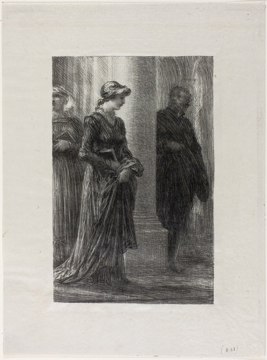 The Mastersingers of Nuremberg, I. felvonás: Walther és Eva találkoznak alkotó: Ignace Henri Jean Fantin Latour