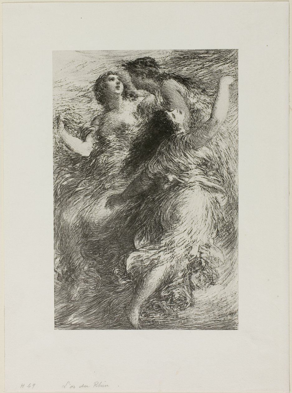 The Rhinegold: I. jelenet, A Rajnai lányok alkotó: Ignace Henri Jean Fantin Latour