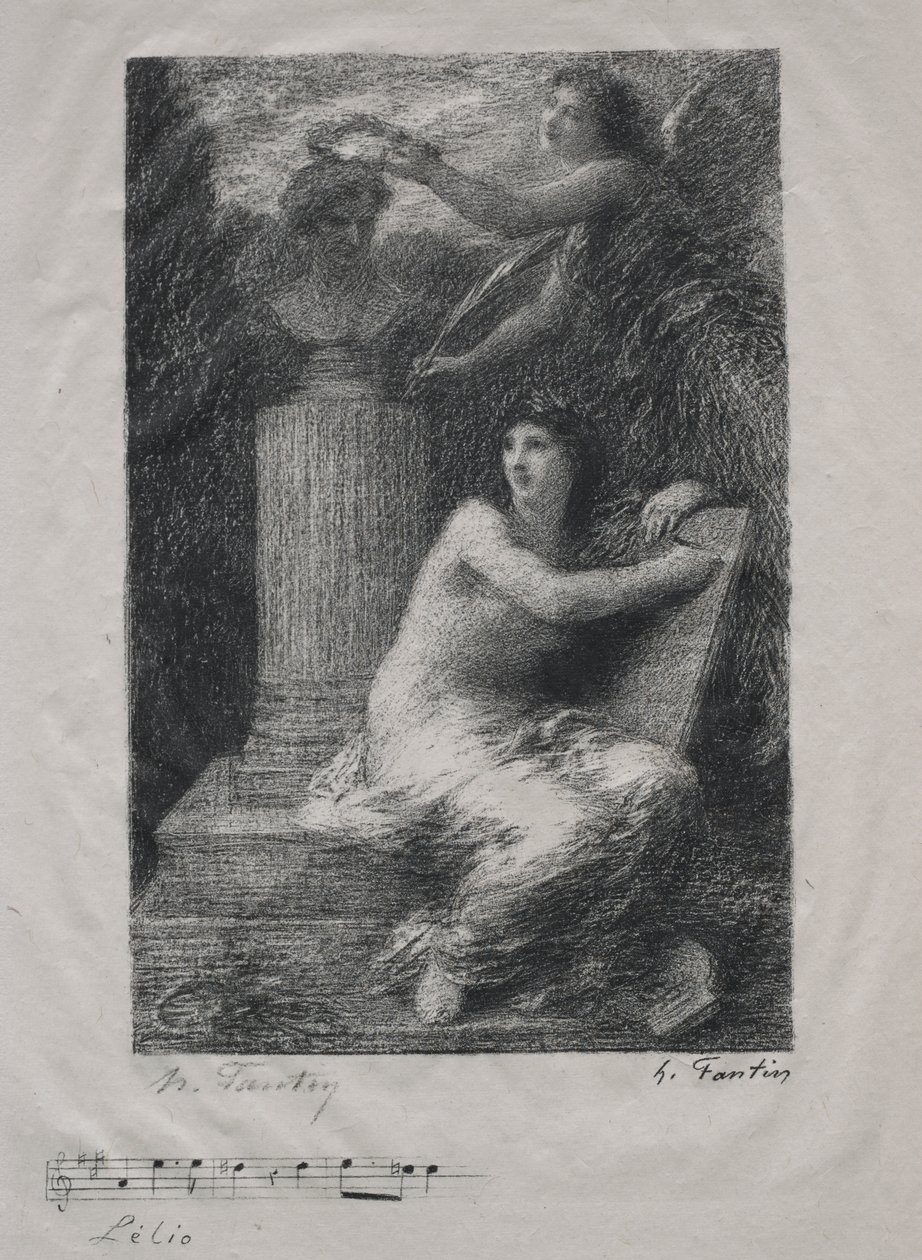 Berliozhoz (kis tányér) alkotó: Ignace Henri Jean Fantin Latour