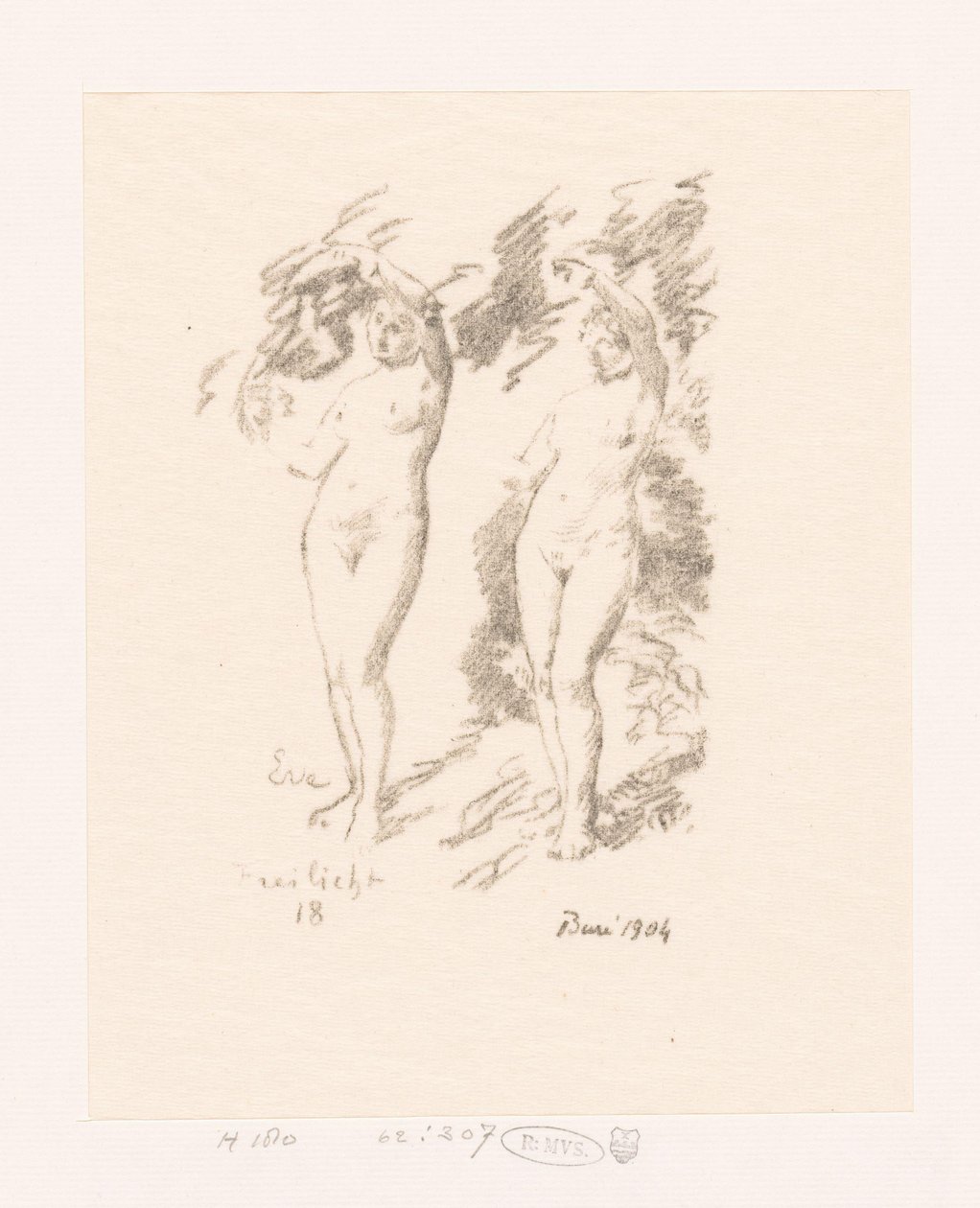 Éva két tanulmánya alkotó: Ignace Henri Jean Fantin Latour
