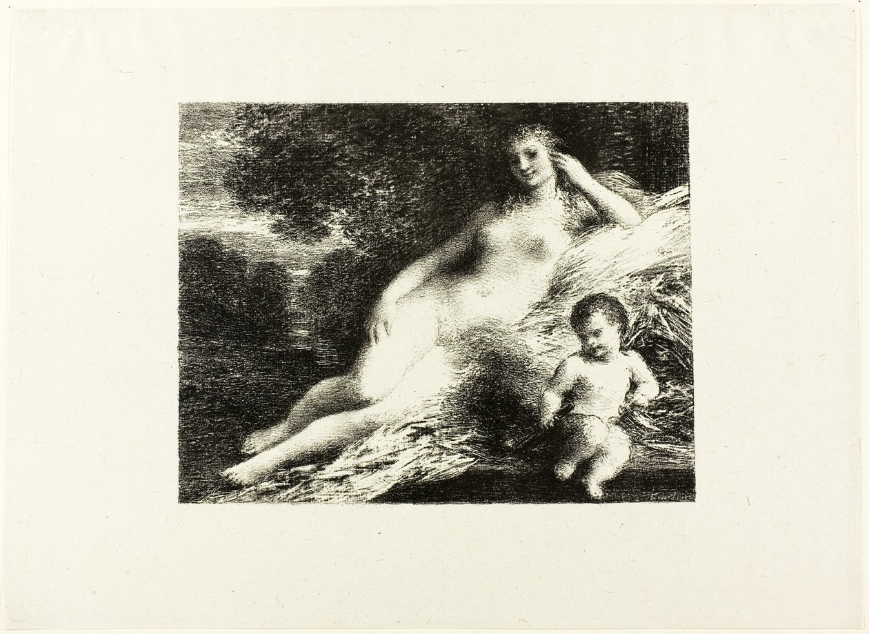 Vénusz és Ámor, második lemez alkotó: Ignace Henri Jean Fantin Latour