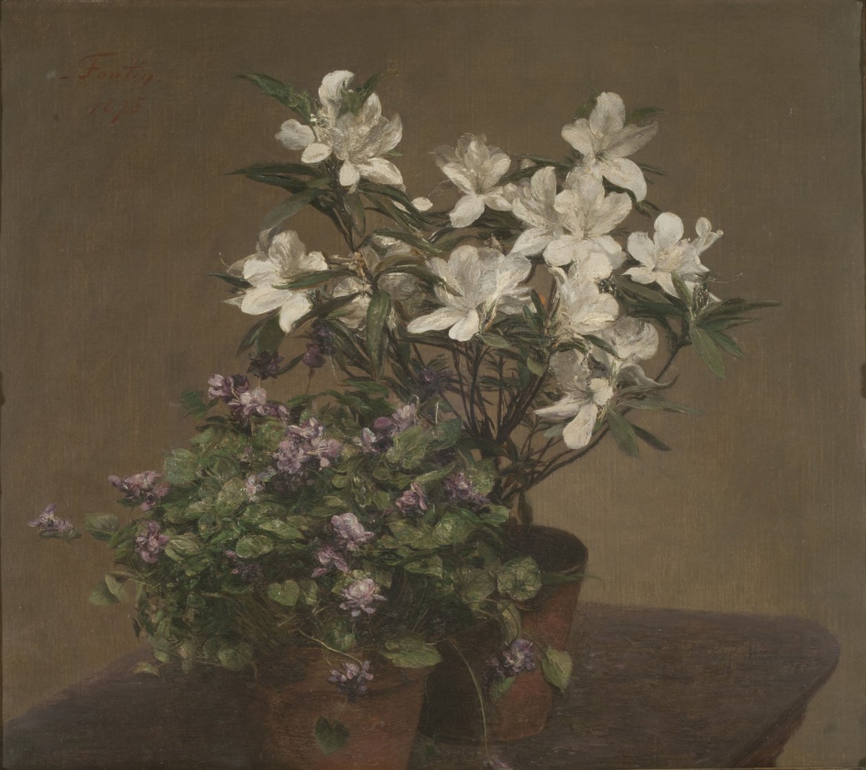 Ibolya és azálea alkotó: Henri Fantin Latour