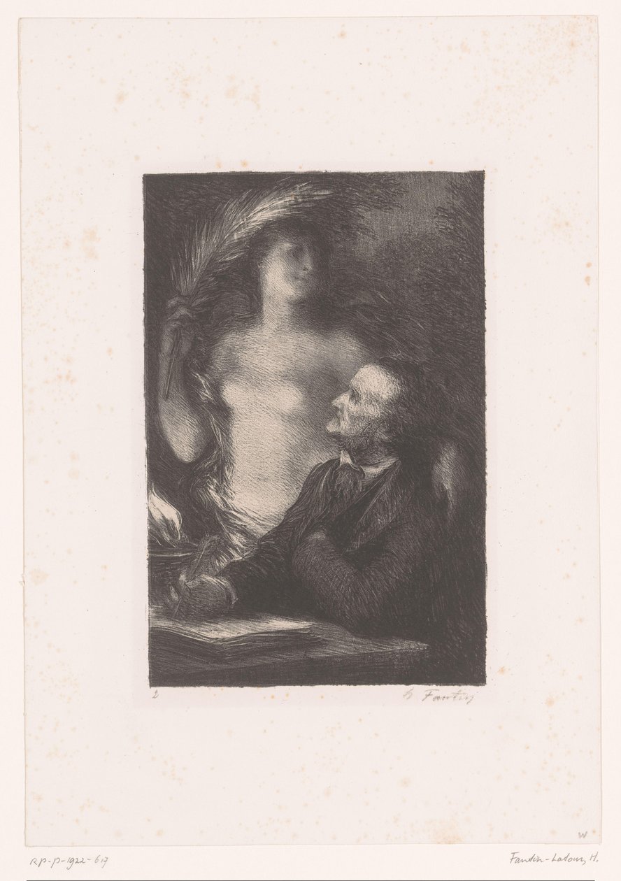 Wagner felnéz a múzsájára La Muse Richard Wagner élete és művei (sorozat címe) alkotó: Ignace Henri Jean Fantin Latour