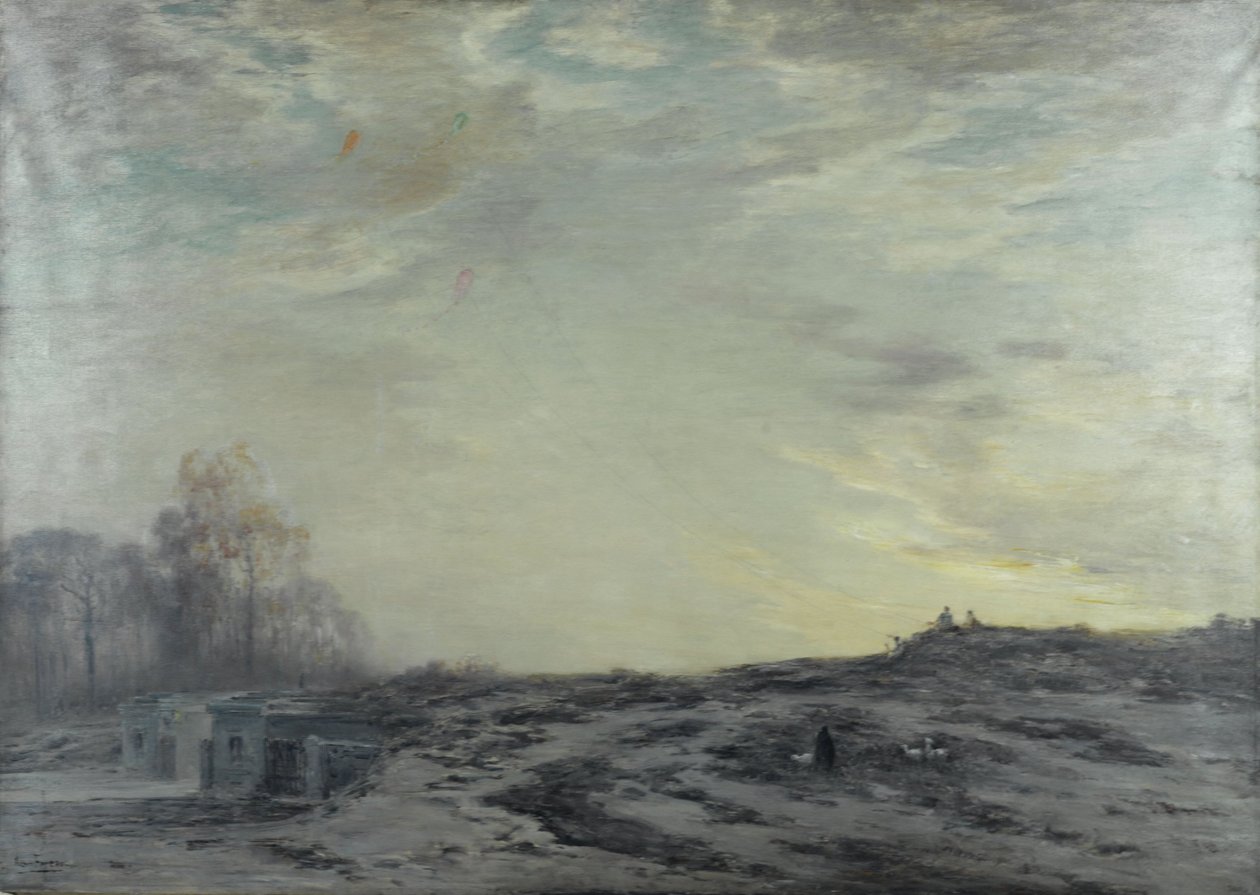 La Banlieue de Paris aux environs des fortifications, 1923 körül (olaj, vászon) alkotó: Henri Foreau