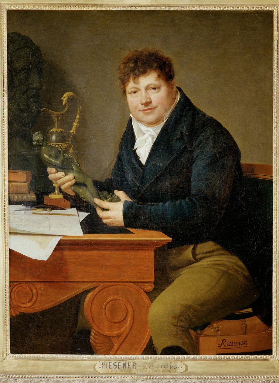 Antoine-Andre Ravrio, császári bronzműves, a művész unokatestvére ... alkotó: Henri Francois Riesener