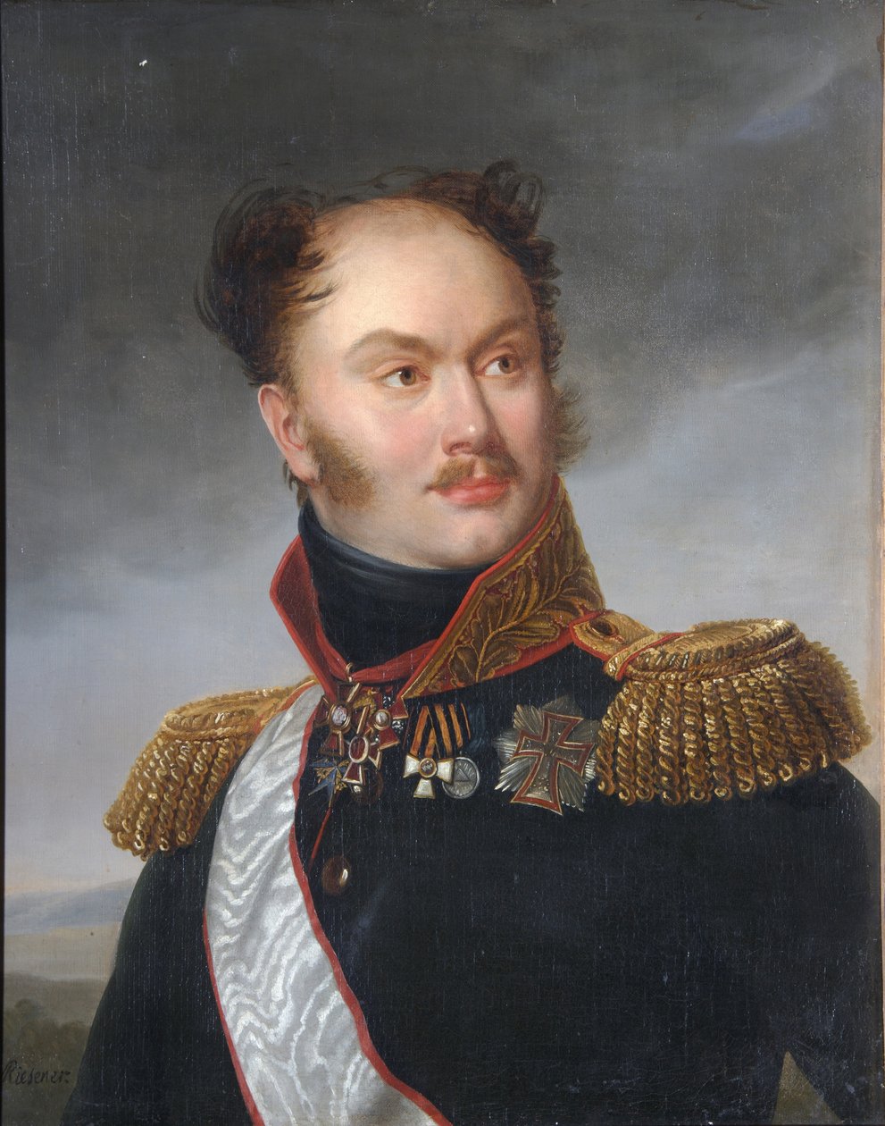 Mihail Fjodorovics Orlov gróf portréja 1788-1842, kb. 1818 alkotó: Henri Françoiss Riesener