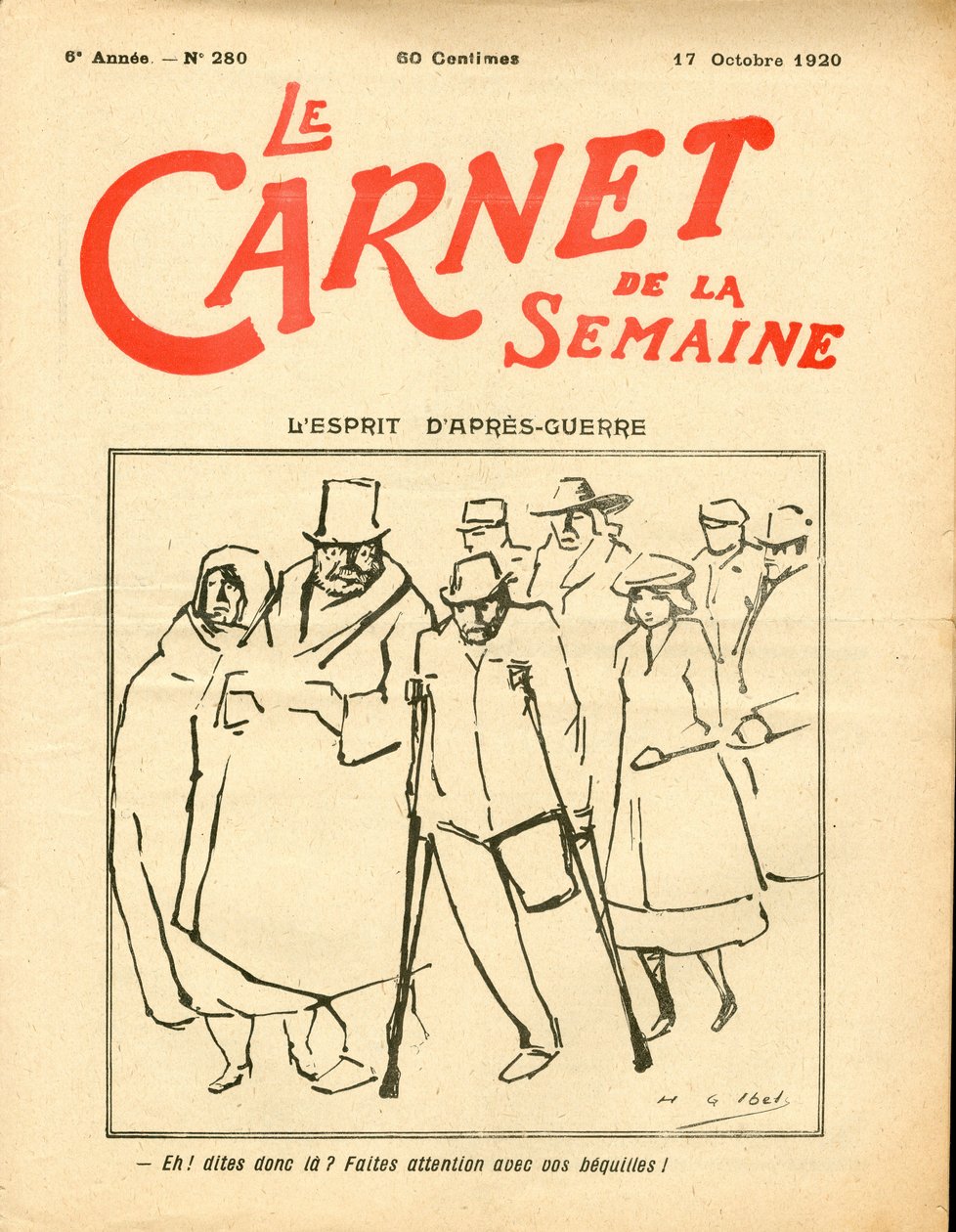 „A hét jegyzetfüzete” címlapja, Színes szatirikus alkotó: Henri Gabriel Ibels