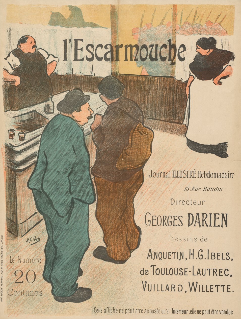 Illusztráció A csetepatéhoz alkotó: Henri Gabriel Ibels