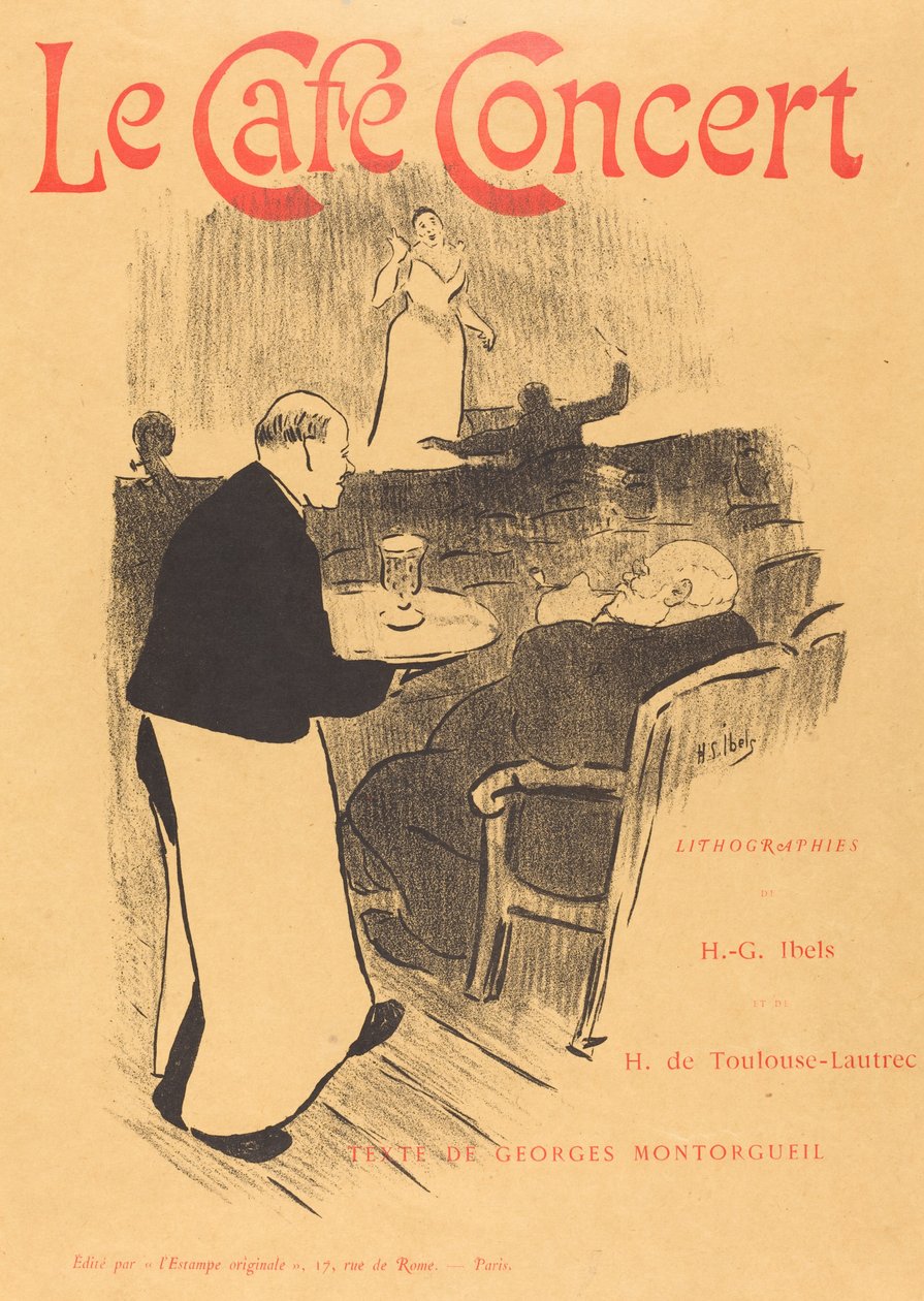 Le cafe koncert: Illusztrált borító alkotó: Henri Gabriel Ibels