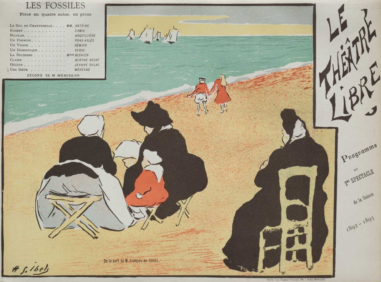A kövületek (a Free Theatre műsora) alkotó: Henri Gabriel Ibels