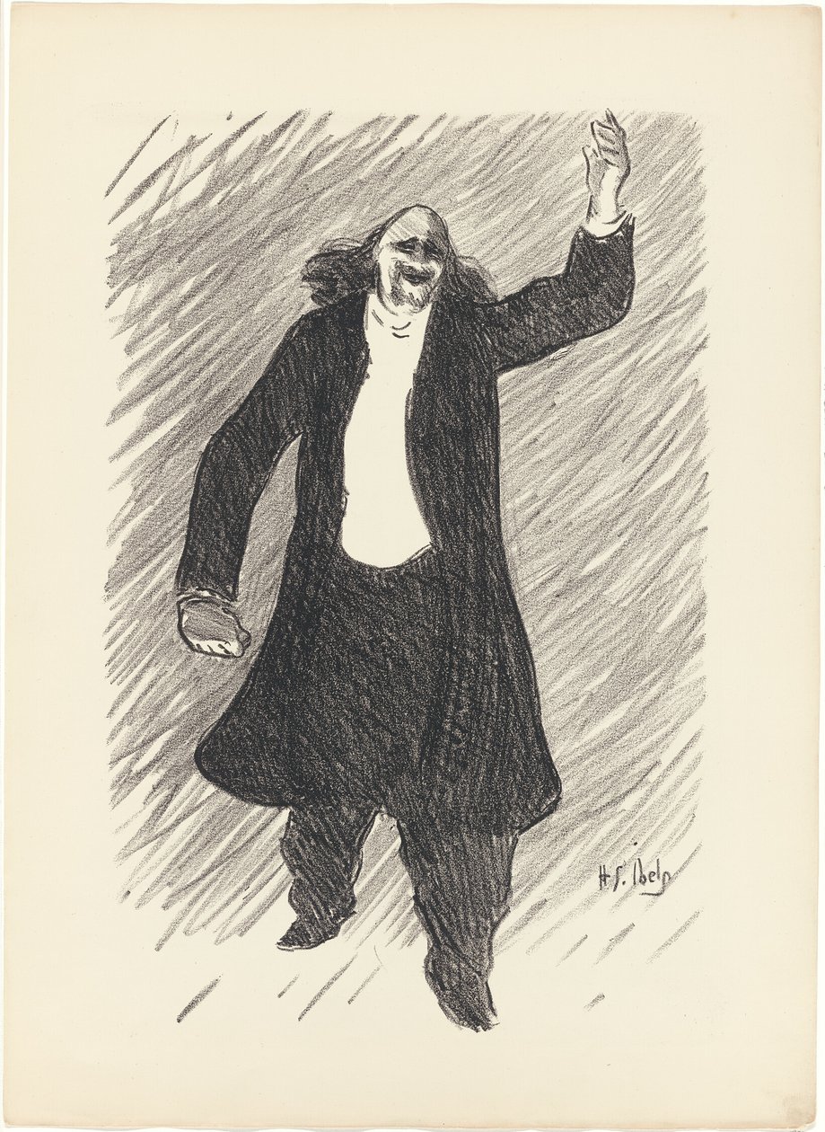 Marcel Legay, a Le Café-Concertből alkotó: Henri Gabriel Ibels