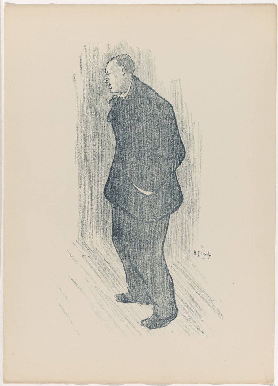 Mévisto, a Le Café-Concertből alkotó: Henri Gabriel Ibels