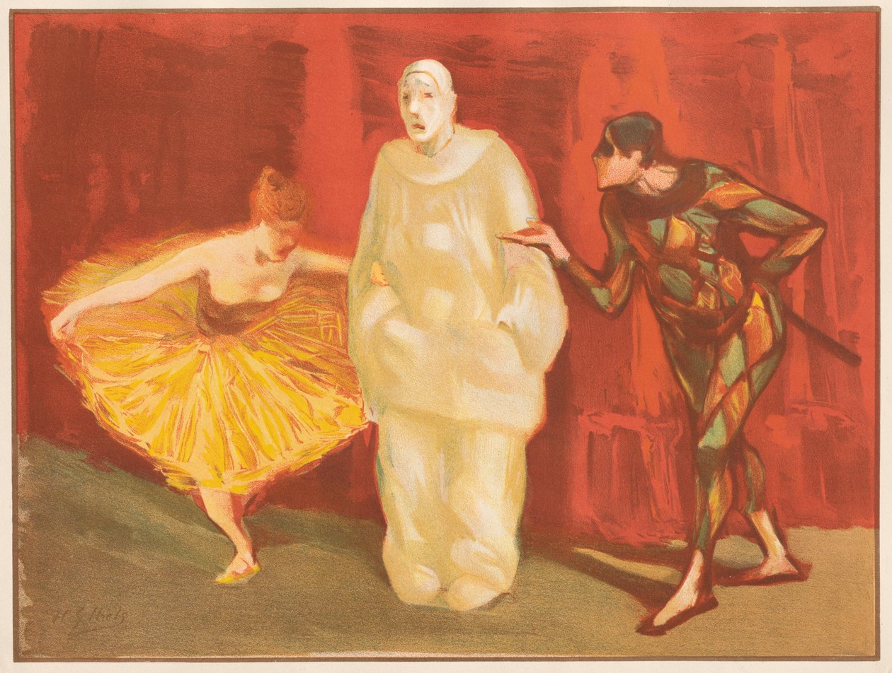 Pantomim, 1899. alkotó: Henri Gabriel Ibels