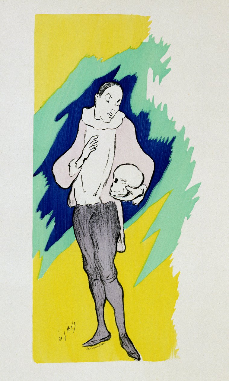 Pierrot. Henri-Gabriel (Henri Gabriel) Ibels (1867-1936) rajza Magángyűjtemény (lásd bra05669) alkotó: Henri Gabriel Ibels