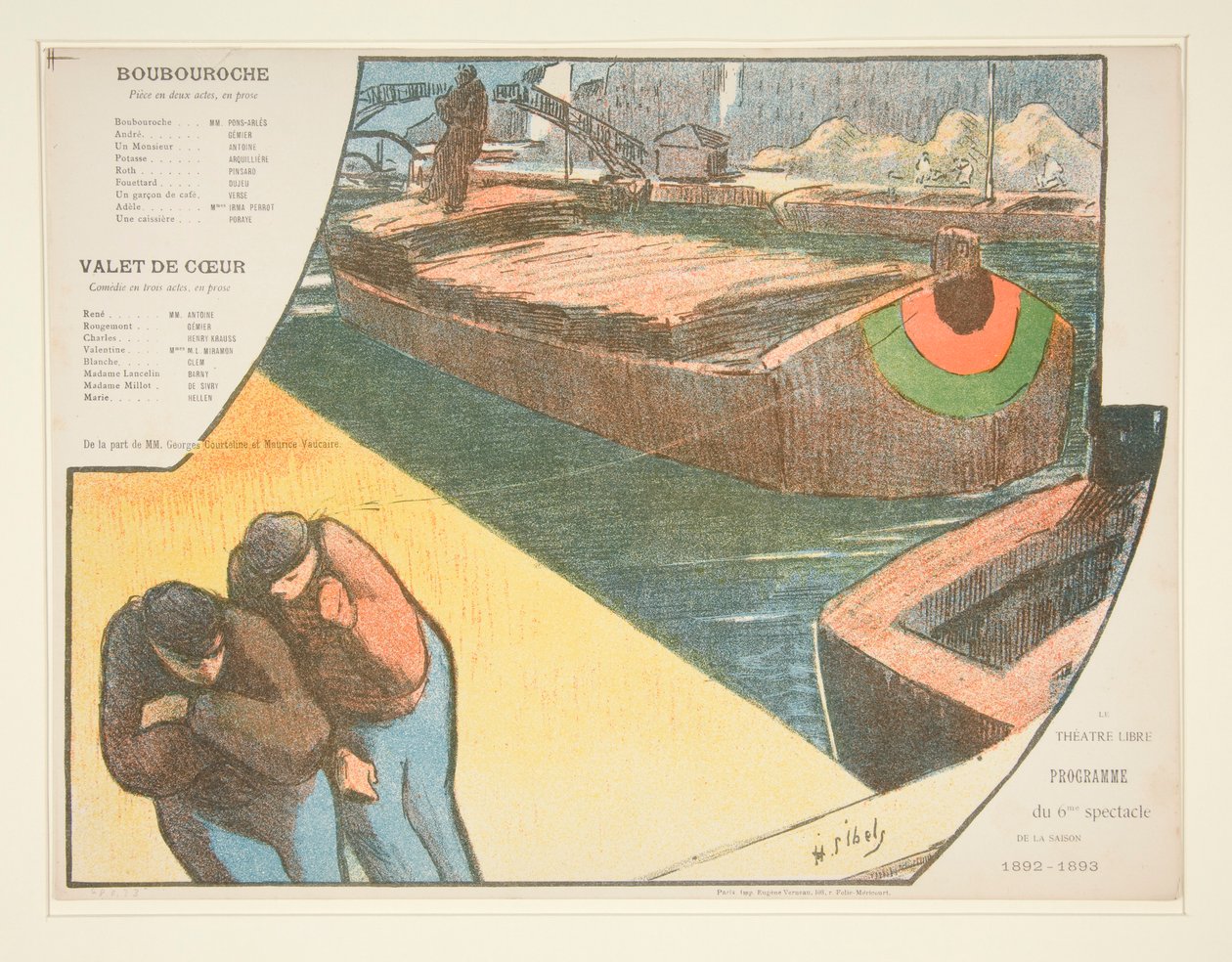 A Theatre Libre programja alkotó: Henri Gabriel Ibels