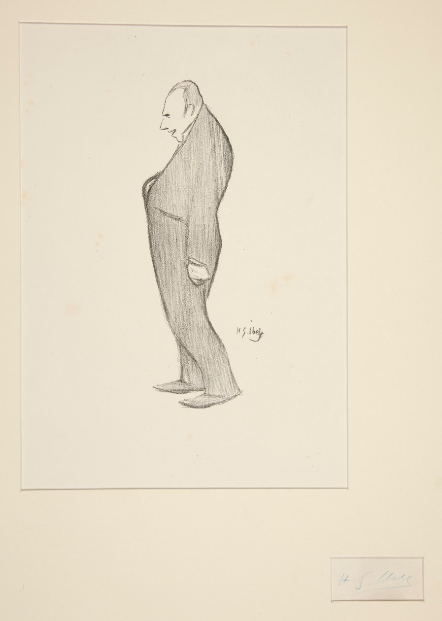 Álló ember alkotó: Henri Gabriel Ibels