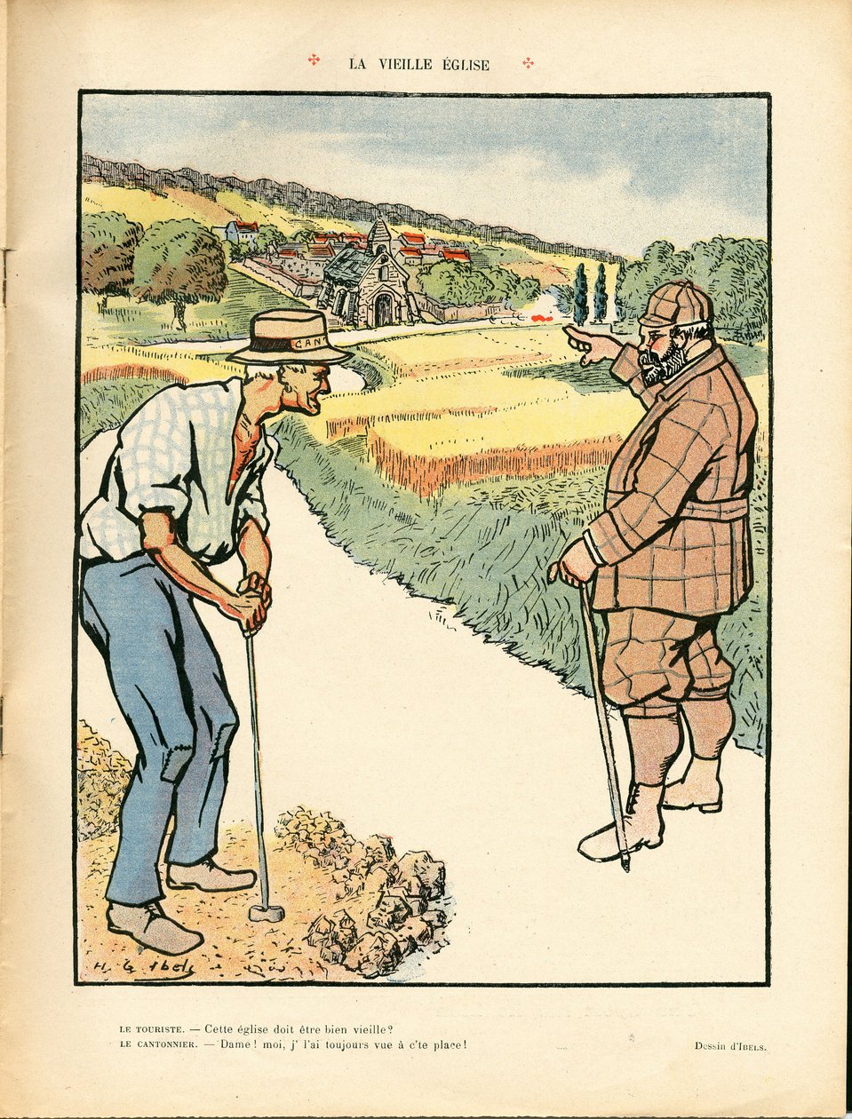 A nevetés, Szatirikus színekben alkotó: Henri Gabriel Ibels