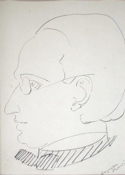 Alfred Wolmark (1877-1961) (ceruza papíron) alkotó: Henri Gaudier Brzeska