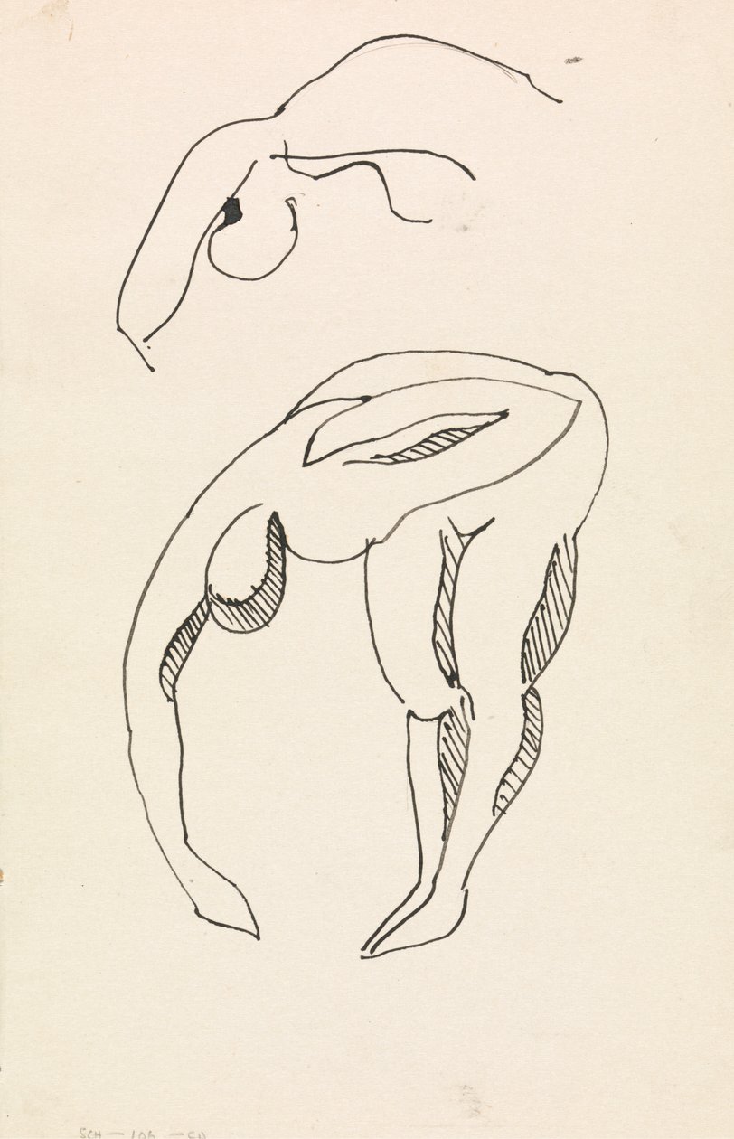 Meghajló ábra alkotó: Henri Gaudier Brzeska