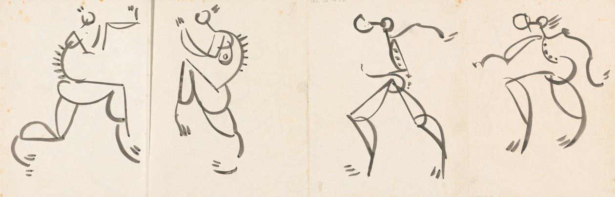Négy táncoló figura fríze alkotó: Henri Gaudier Brzeska