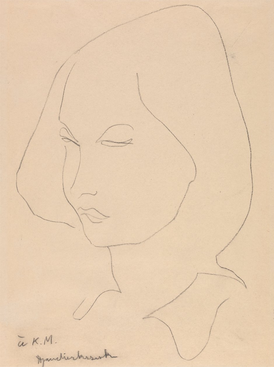 Katherine Mansfield alkotó: Henri Gaudier Brzeska