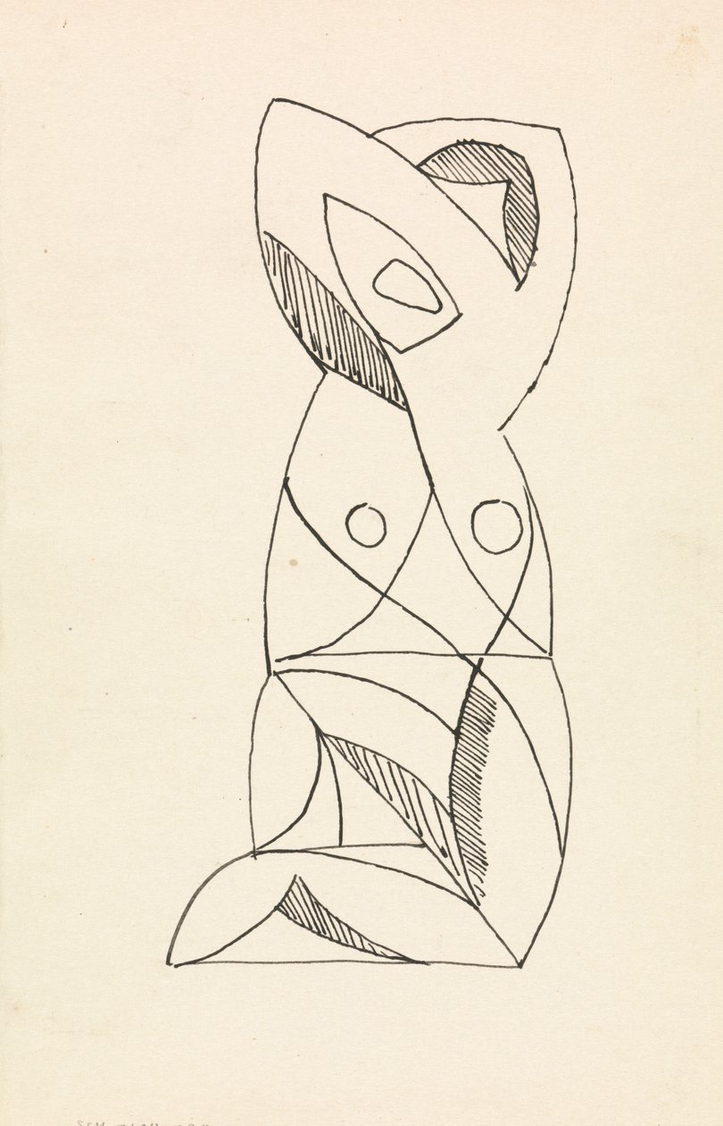 Térdelő női alak alkotó: Henri Gaudier Brzeska