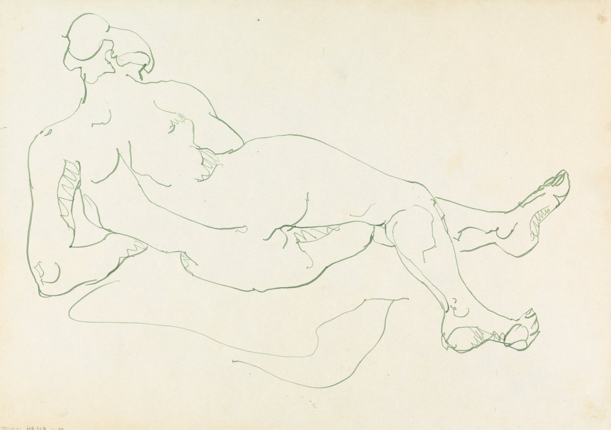 Fekvő női alak alkotó: Henri Gaudier Brzeska