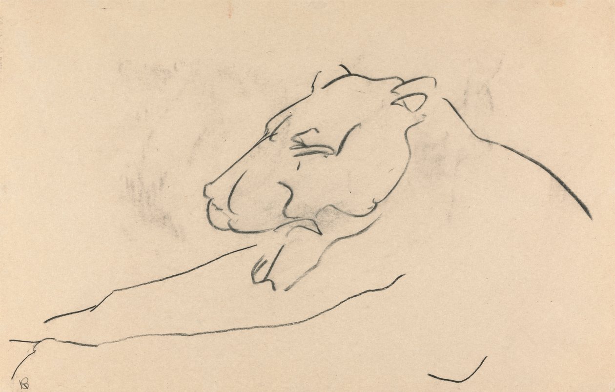 Fekvő Oroszlán alkotó: Henri Gaudier Brzeska