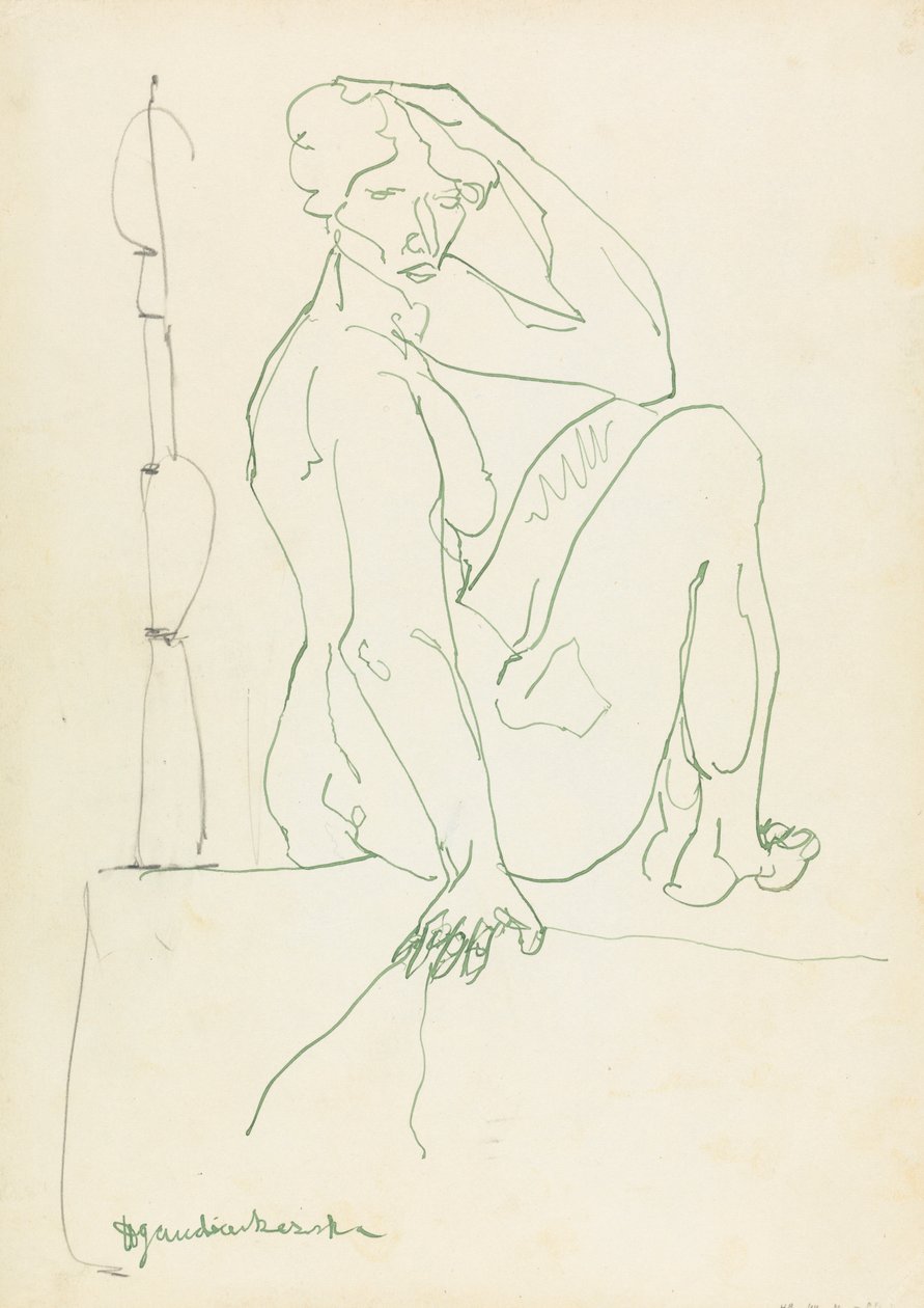 Ülő női alak alkotó: Henri Gaudier Brzeska
