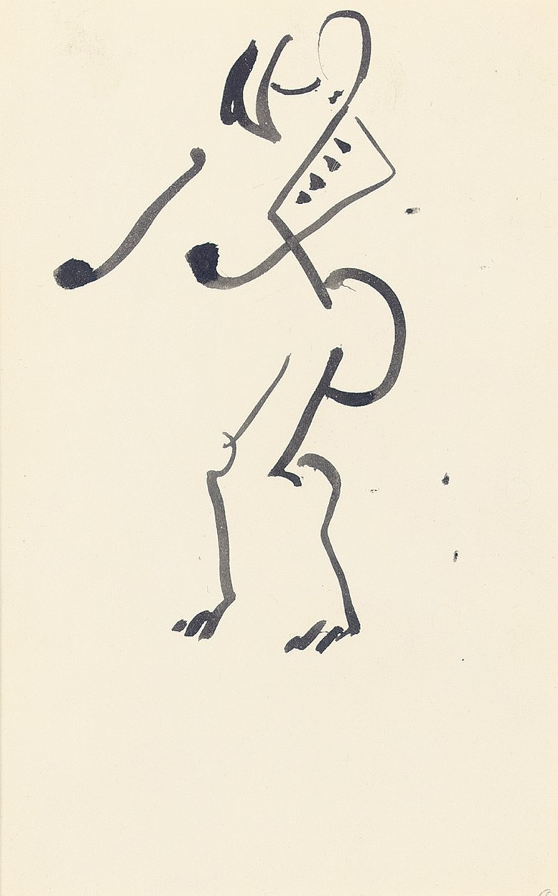 Tanulmány a "Red Stone Dancer" számára, 1914 alkotó: Henri Gaudier Brzeska