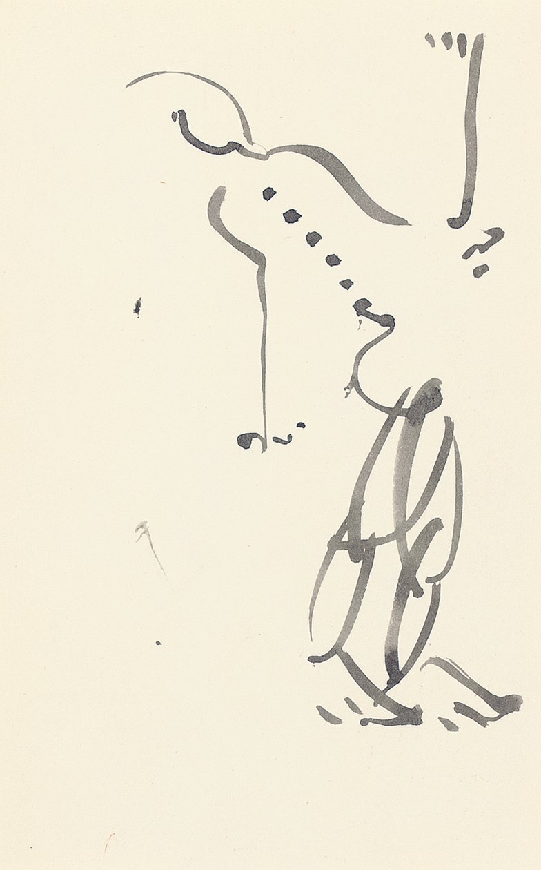 Tanulmány a "Red Stone Dancer" számára, 1914 alkotó: Henri Gaudier Brzeska