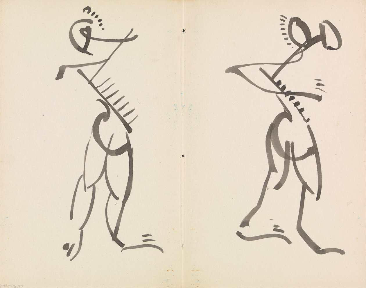 Két táncoló figura alkotó: Henri Gaudier Brzeska
