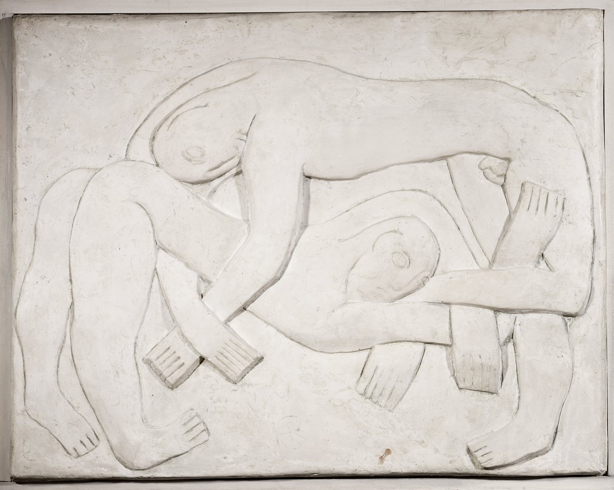 Birkózók, 1914; 1965 alkotó: Henri Gaudier Brzeska