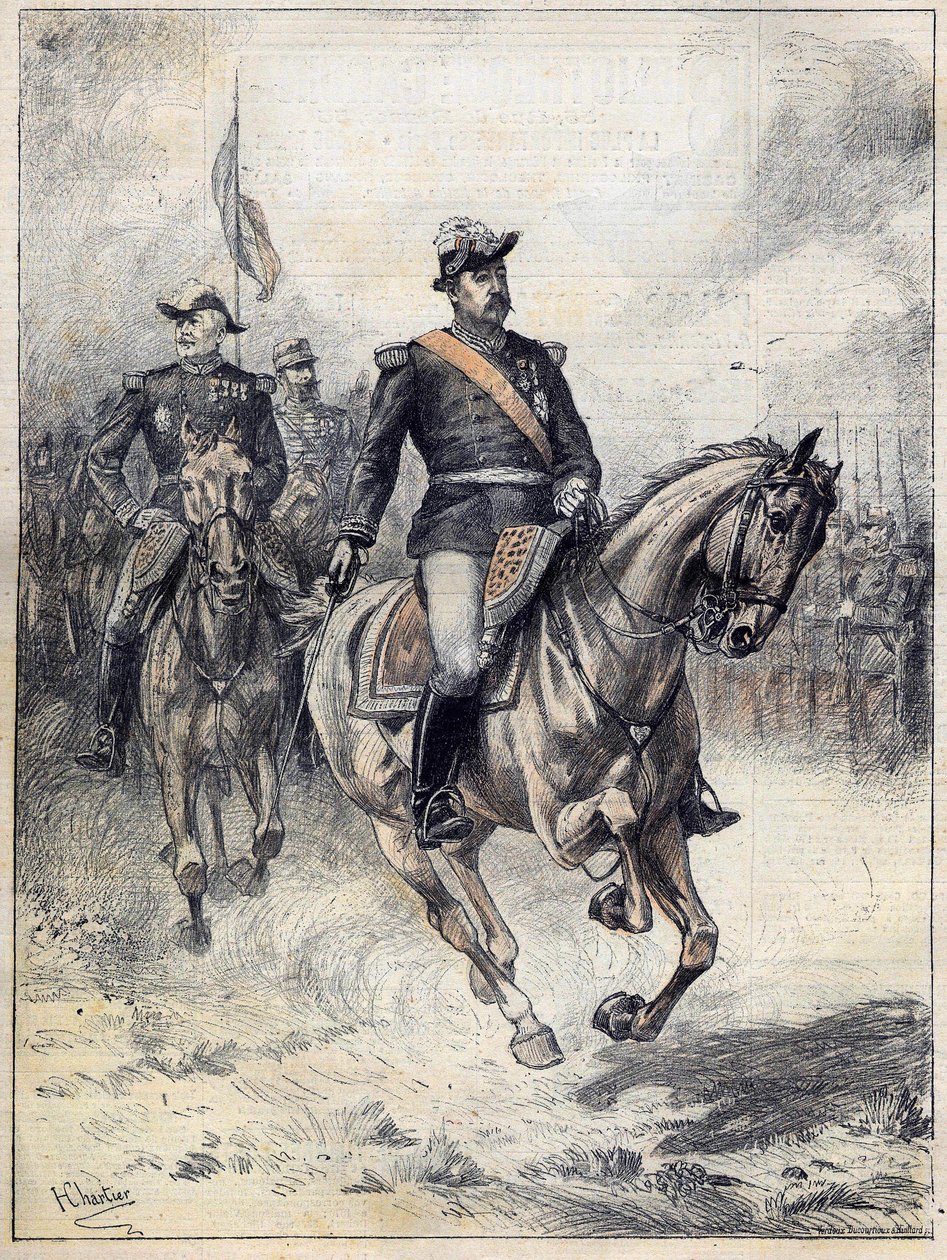 Felix Gustave (Felix-Gustave) Saussier tábornok (1828-1905) 1892-ben a Chartiers aquarelle után. alkotó: Henri Georges Jacques (after) Chartier