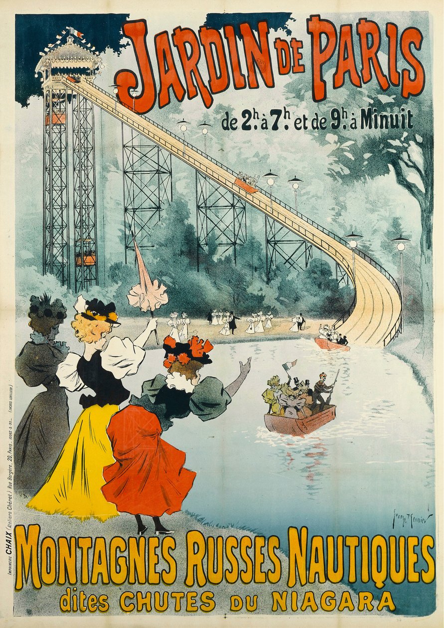 Paris Garden – Hullámvasút, 1895. alkotó: Henri Georges Meunier