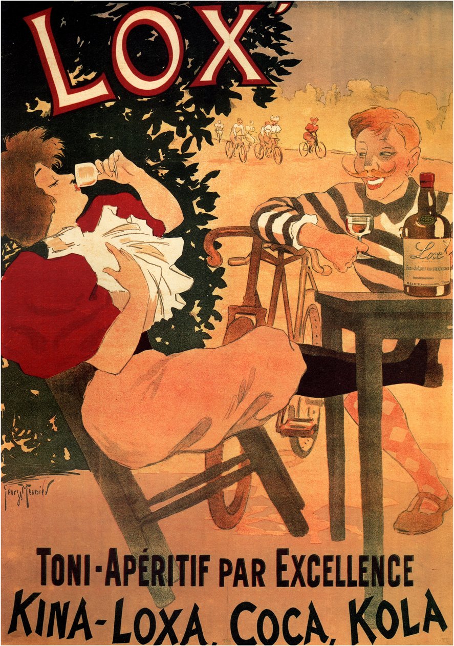 Lox Toni-Aperitif par Excellence. Kina-Loxa, kóla, kóla, 1895 alkotó: Henri Georges Meunier