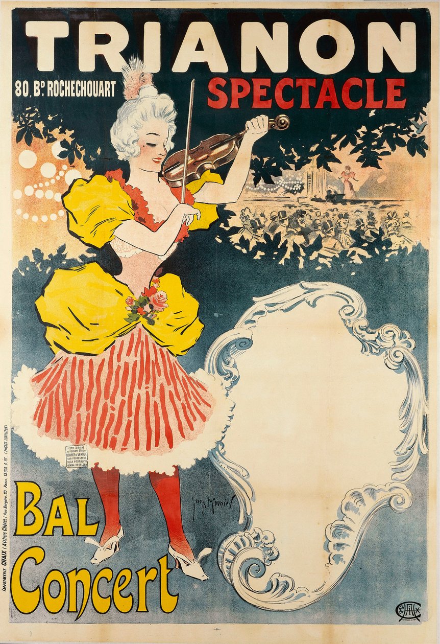 Trianon Spectacle Bal Concert, 1897. alkotó: Henri Georges Meunier