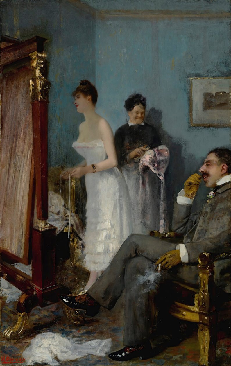 Naná, 1880-as évek eleje. alkotó: Henri Gervex